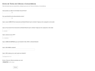 Envio De Termo ADM Form Template