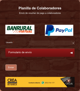 Envío De Voucher De Pago A Colaboradores Form Template