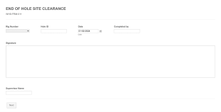 EOH Site Clearance Form Template