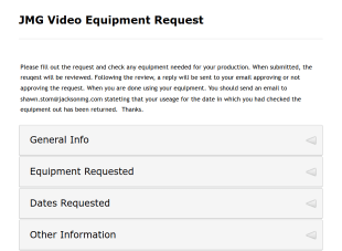 Equipment Rental Form Template