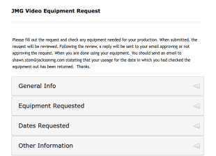 Equipment Rental Form Template