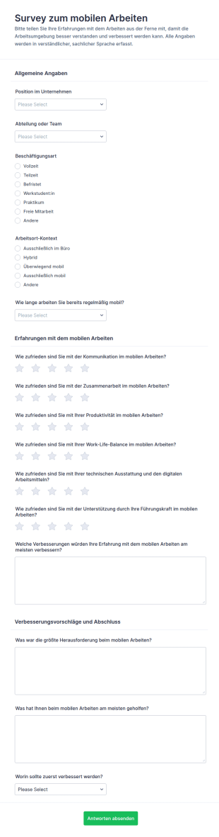 Erfahrungsumfrage Zur Arbeit Im Homeoffice