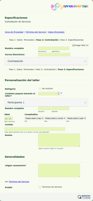 Especificaciones