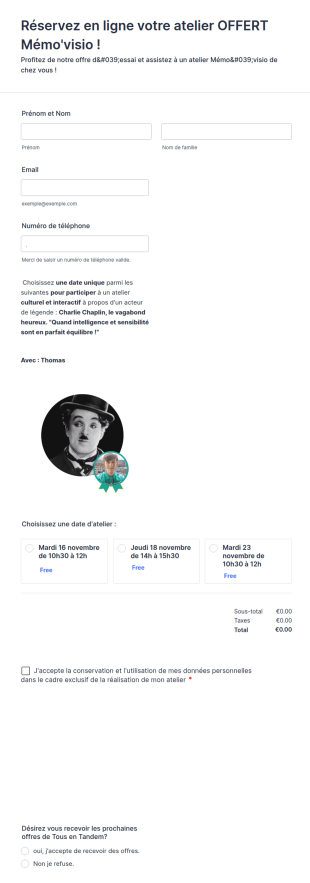 Essai Visio Chaplin