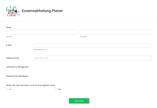 Essensabholung Planer