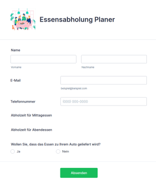 Essensabholung Planer