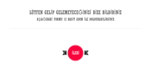 Etkinlik Davet Yanıt Form Şablonu