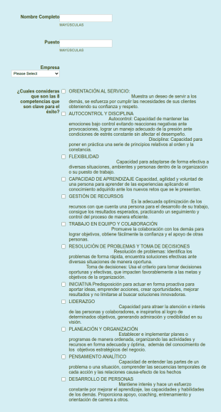 Evaluación De Competencias