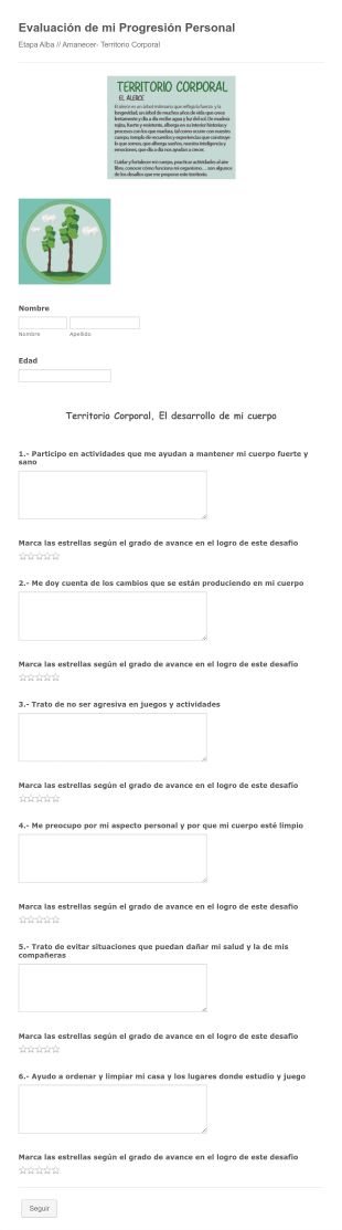 Evaluación De Mi Progresión Personal
