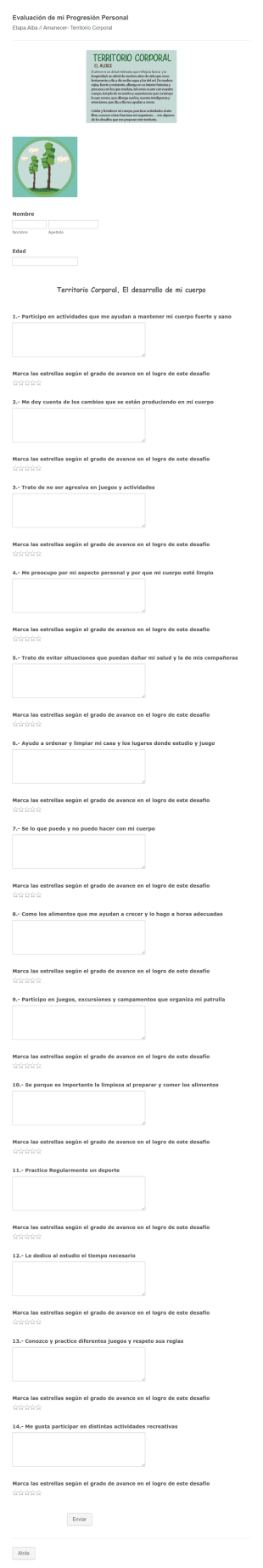 Evaluación De Mi Progresión Personal