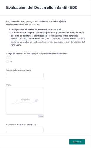Evaluación Del Desarrollo Infantil (EDI)