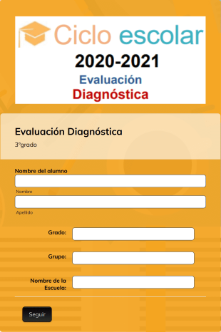Evaluación Diagnóstica 3° Grado 2da Parte Form Template