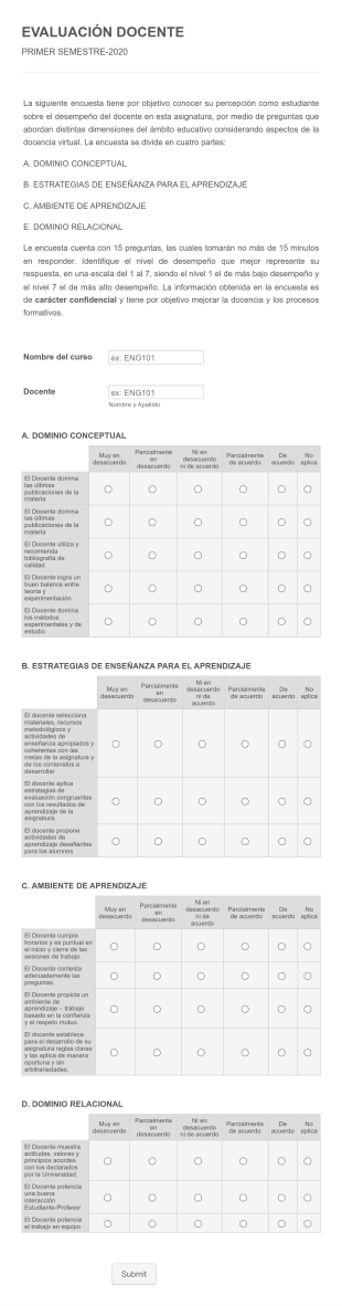 Evaluación Docente