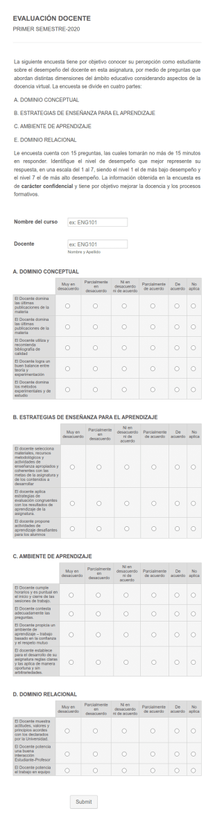 Evaluación Docente