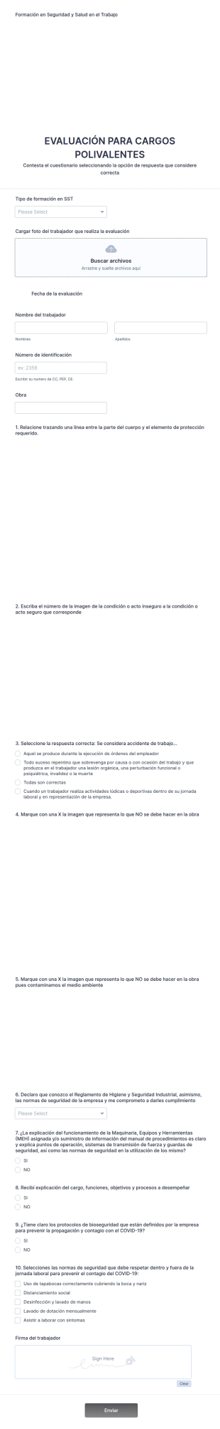 Evaluación Para Cargos Polivalentes