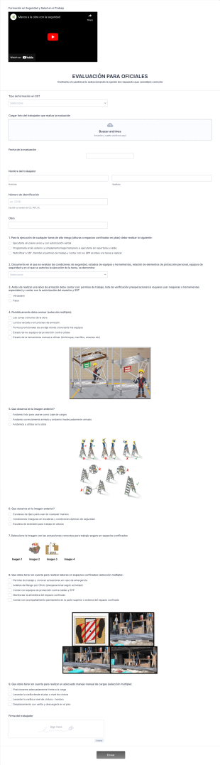 Evaluación Para Oficiales