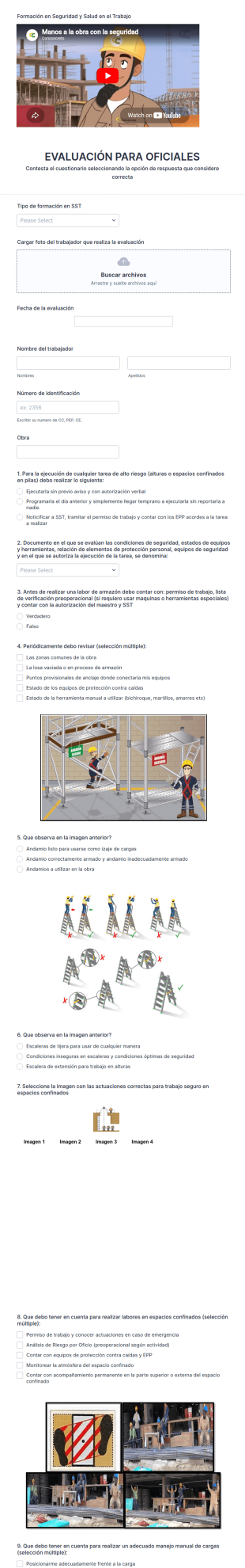 Evaluación Para Oficiales