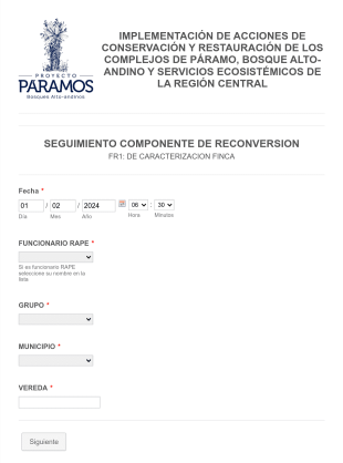 Evaluación Y Seguimiento De Desarrollo De Fincas