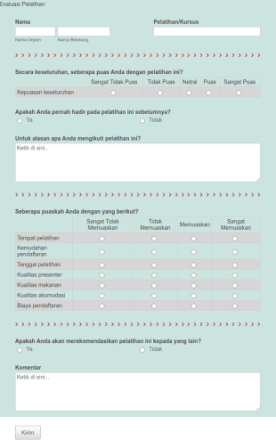 Evaluasi Pelatihan