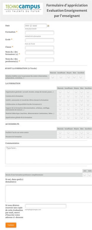 Evaluation Enseignement Par L'enseignant