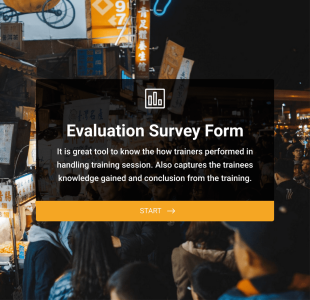 Evaluation Survey Form Template