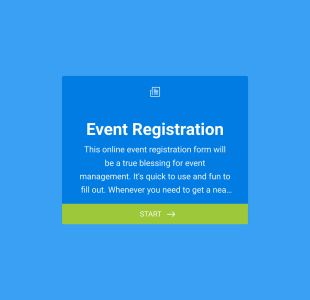 Evenement Registratieformulier Form Template