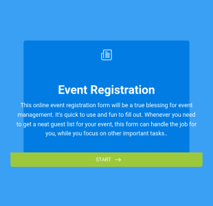 Evenement Registratieformulier