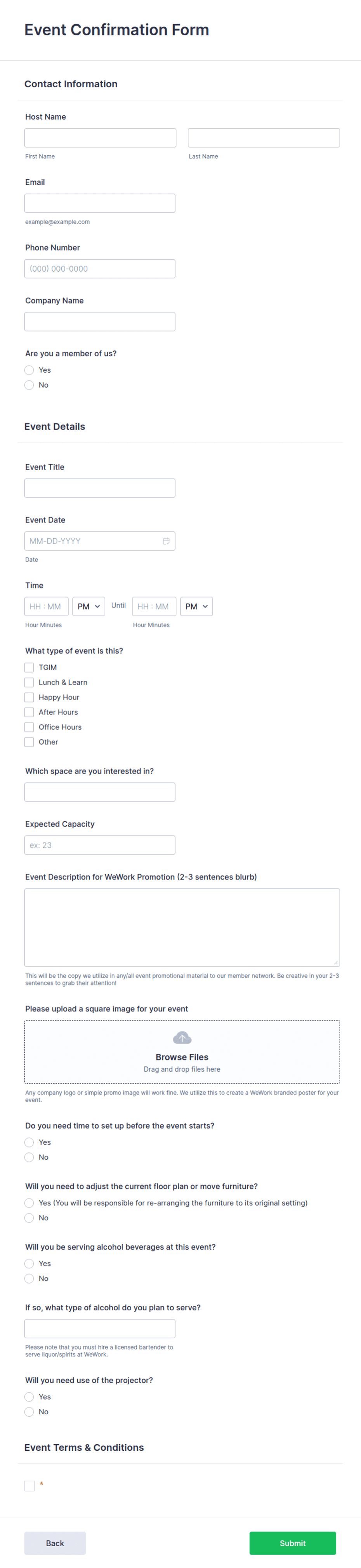 Party Confirmation Format Event Confirmation Form Template | Jotform