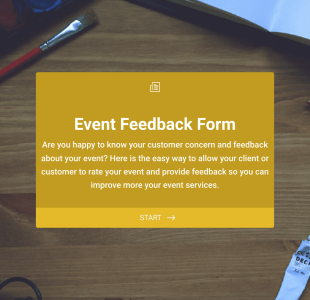 Event Feedback Formular Form Template
