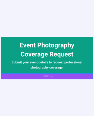 Event Photography Coverage Request Form Template