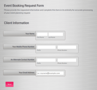 Event Planner Request Form Template