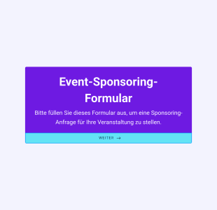 Event Sponsoring Formular