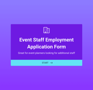 Staff Application Form Template