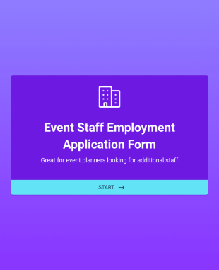 Staff Application Form Template