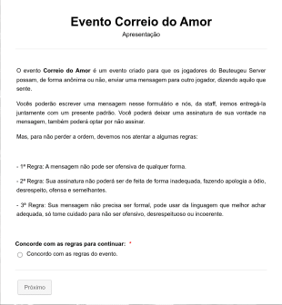 Evento Correio Do Amor