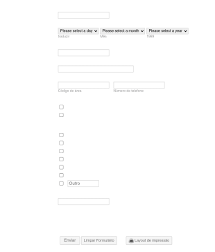 Evento Musical Form Template