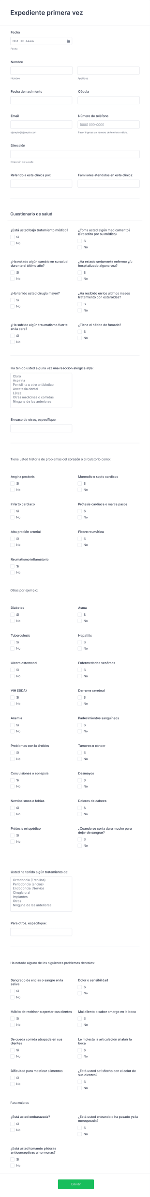 Expediente Primera Vez