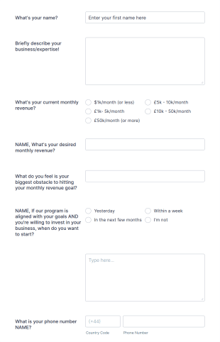 Expert Freedom Application Form Template