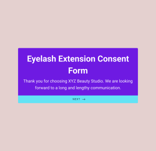 Eyelash Extension Consent Form Template