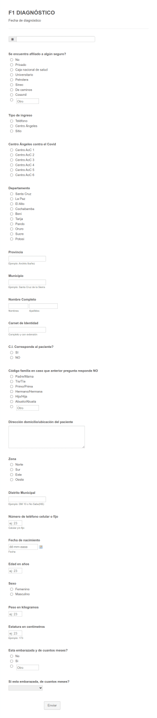 F1 Diagnóstico Form Template
