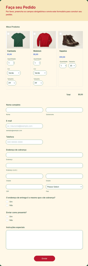 Faça Seu Pedido Online