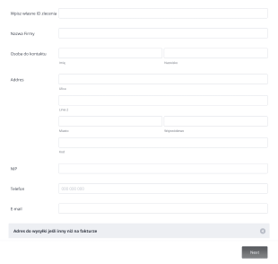 FaceLab Zamówienie ONLINE Form Template
