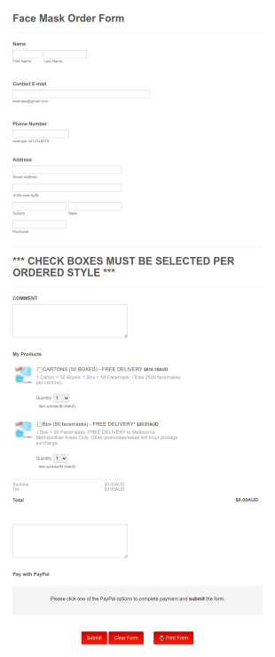 FACEMASK ORDER FORM (ver 0.1)