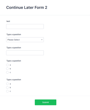 Fake Form Template