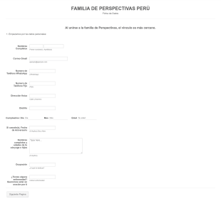 FAMILIA Perspectivas Perú