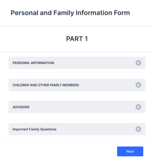 Personal And Family Information Form Template