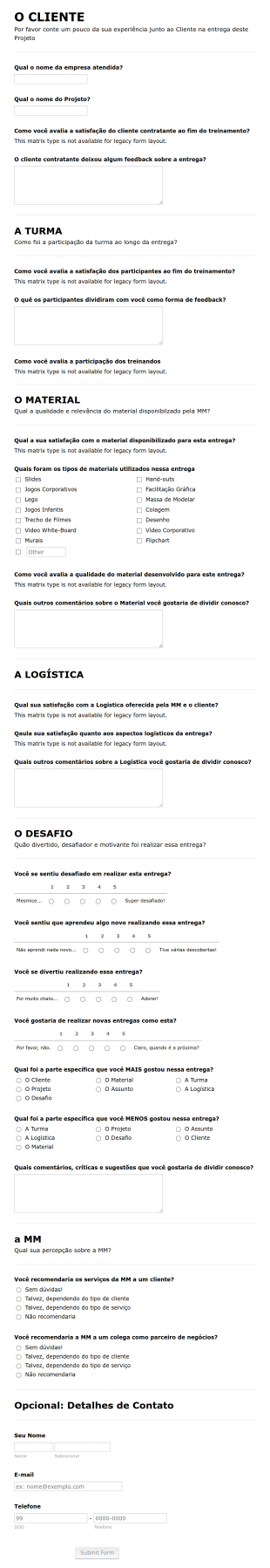 Feedback De Entrega Do Consultor