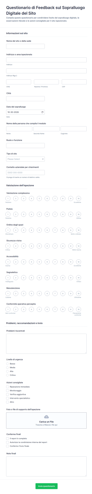 Feedback Ispezione Sito Digitale