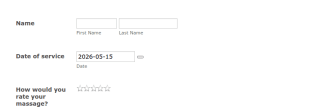 Spa Massage Feedback Form Template