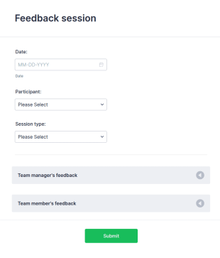 Feedback Session GLSS Form Template